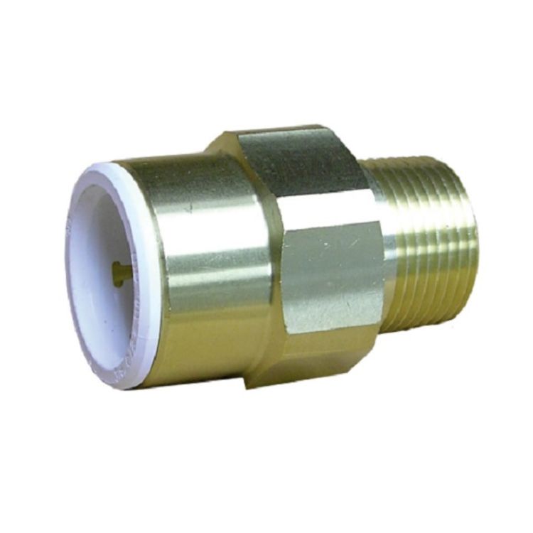 John Guest MWI012826LF Push-Fit Brass Male Connector 