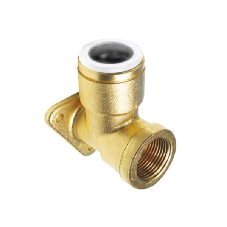 John Guest WBI2024 SpeedFit Brass Female Drop Ear Elbow 