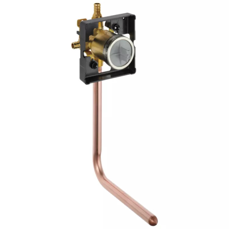 Delta R10000-PFT-PX MultiChoice Universal Tub/Shower Rough-In Valve, 1/2" PEX Crimp w/ Prefab Tub Drop
