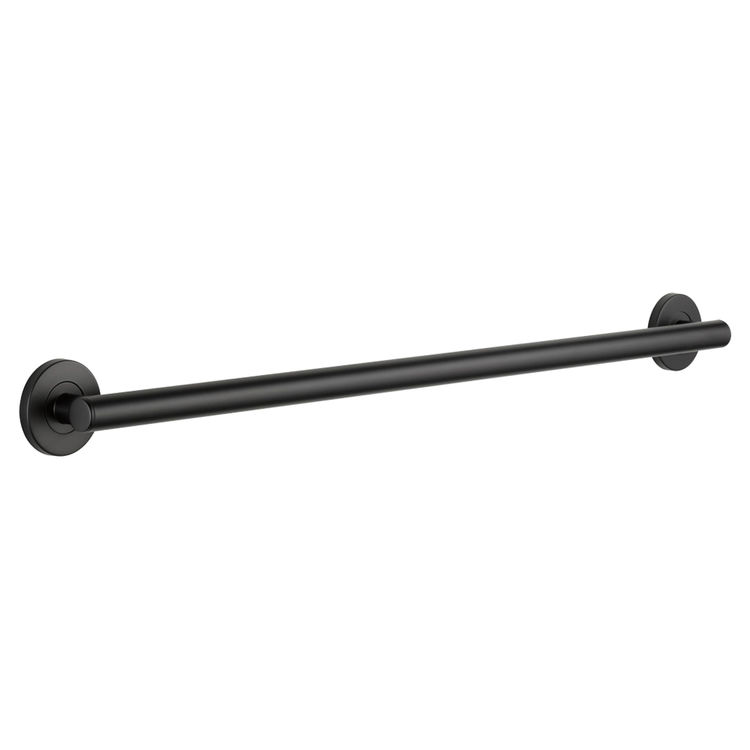 Delta 36" Contemporary Round Grab Bar, ADA-Compliant, Concealed Mounting, Matte Black - 41836-BL