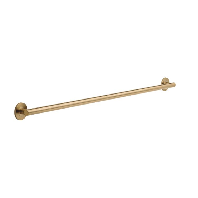 Delta 42" Contemporary Round Grab Bar, ADA-Compliant, Concealed Mounting, Champagne Bronze - 41842-CZ