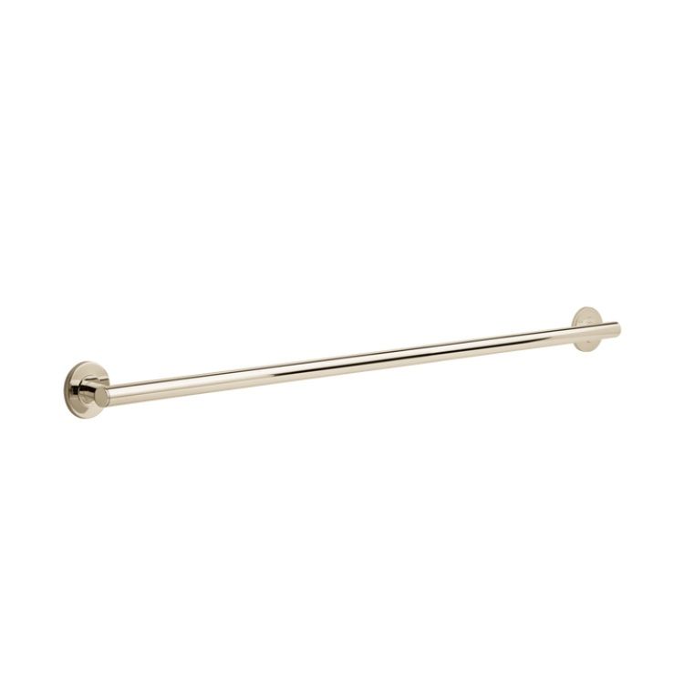 Delta 42" Contemporary Round Grab Bar, ADA-Compliant, Concealed Mounting, Polished Nickel - 41842-PN
