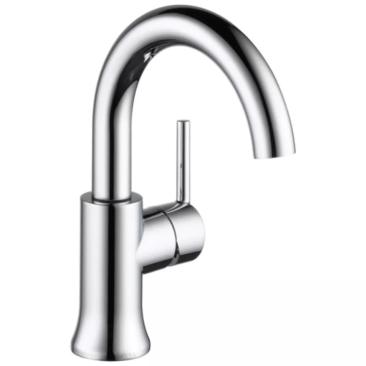 Delta Trinsic Single Handle High-Arc Bathroom Faucet w/ Pop-Up, 1.0 GPM, Chrome - 559HA-GPM-DST