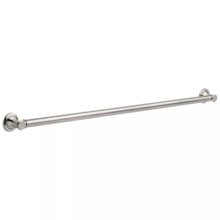 Delta 42" Traditional Round Decorative Grab Bar, ADA-Compliant, Concealed Mounting, Stainless - 41642-SS