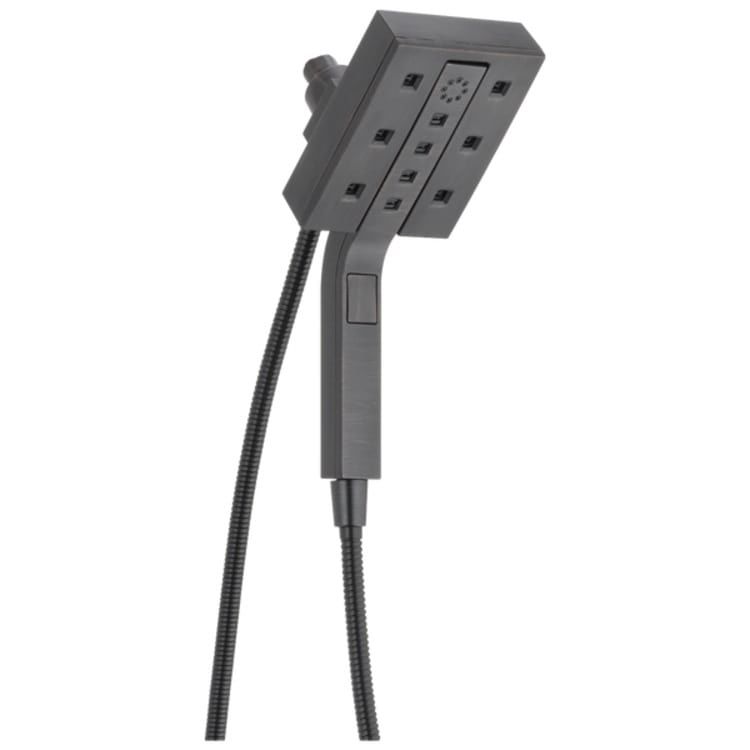 Delta In2ition 1.75 GPM 4-Spray Setting Two-in-One Handheld Shower, Square Face, H2Okinetic Technology, MagnaTite Docking, Venetian Bronze - 58473-RB