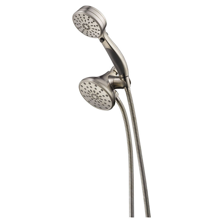 Delta ActivTouch 9- Spray Setting Hand Shower/Shower Head Combo with Stretchable Metal Hose, 1.75 GPM, Touch-Clean, WaterSense, Stainless - 58968-SS-PK
