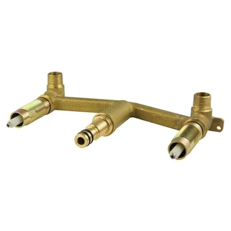 Pfister L0W8-0100 Two-Handle Wall-Mount Lavatory Rough-In Valve, 8" Center, 1/2" NPT
