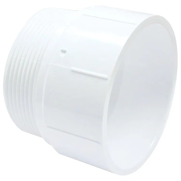 3" PVC Male Adapter DWV (Drain Waste and Vent) - MPT x Hub