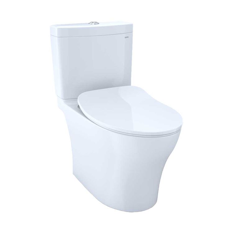 Toto MS446234CEMG#01 Cotton White Aquia IV Two-Piece - Elongated, WASHLET+