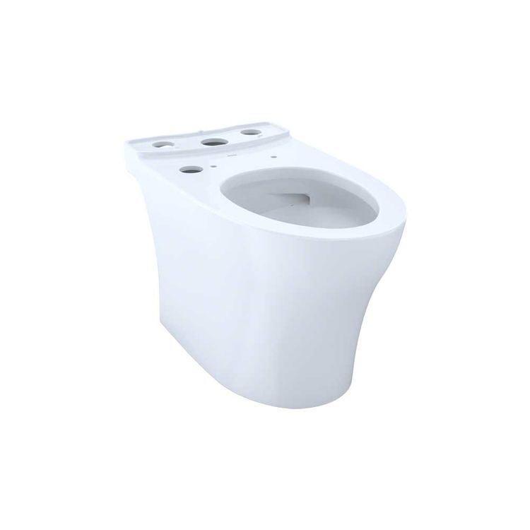 Toto CT446CUFGT40#01 Aquia IV Elongated Bowl with CeFiOntect Glaze - Cotton White 