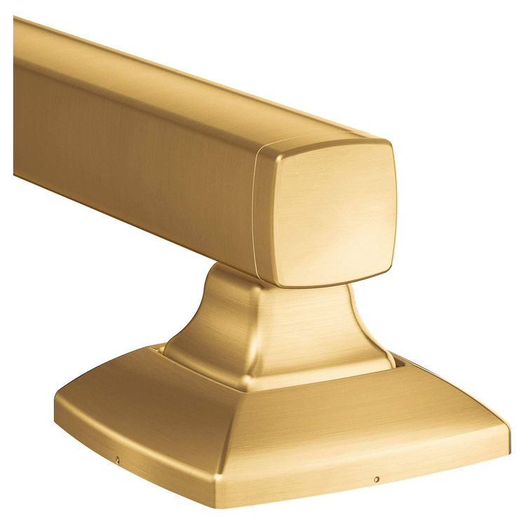 Moen Voss 24" Designer Grab Bar, ADA-Compliant, SecureMount, Brushed Gold - YG5124BG 