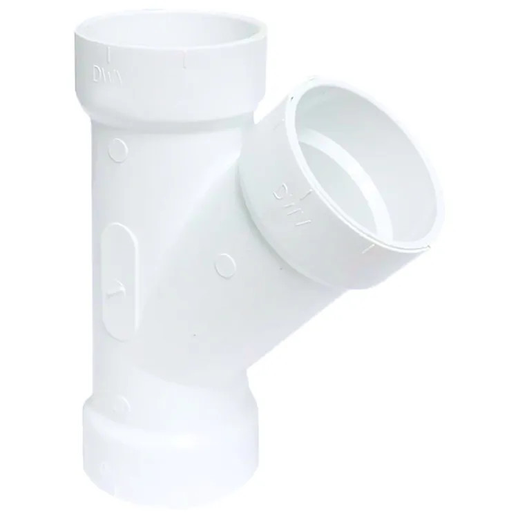 2" PVC Wye DWV (Drain Waste and Vent) - Hub