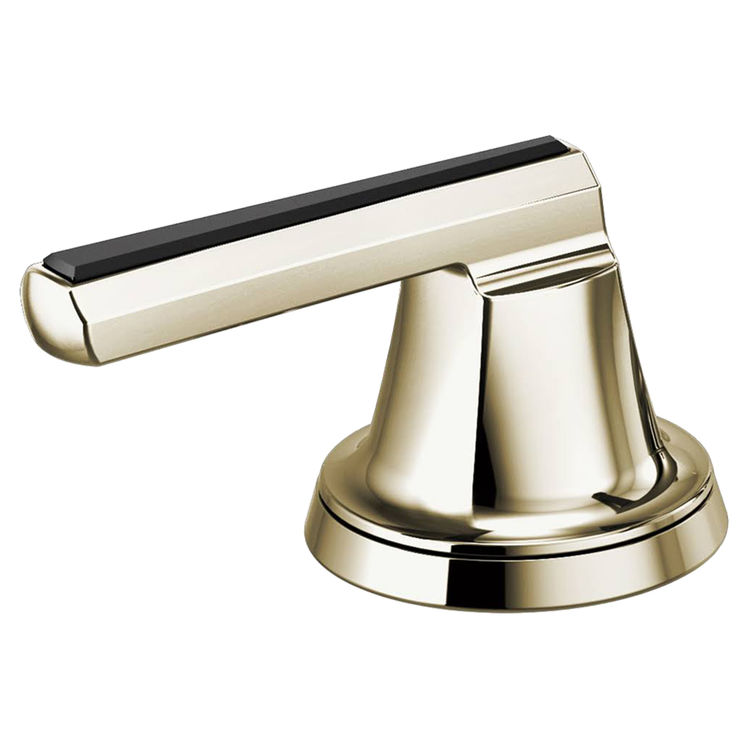 Brizo Levoir Brilliance Polished Nickel / Black Crystal Lever Handle Kit, ADA - HL5397-PNBC