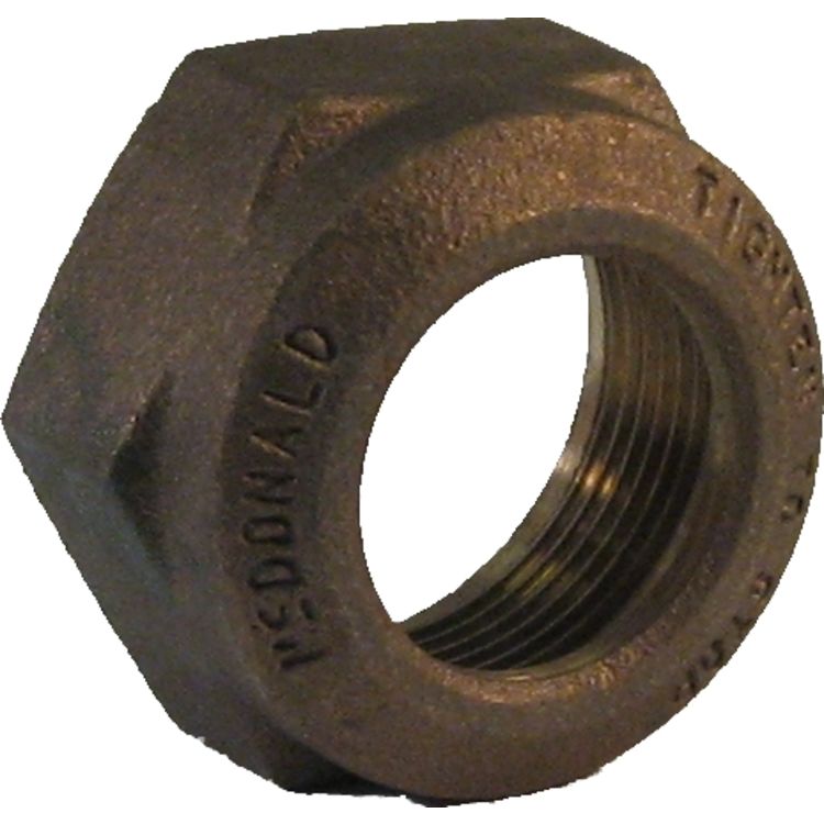 AY McDonald 4700Q1 1" CTS Replacement Water Service Nut and Gasket, HDPE 200 PSI