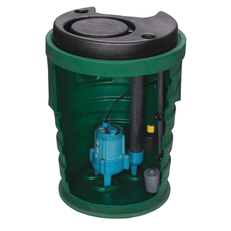 Little Giant Pit+Plus SR 20”x30” Premium Simplex Pump System with Indoor Alarm, Float Switch, 4/10 HP, 2" Vent, 3" Discharge - 9SF2V3DA1 (509665)