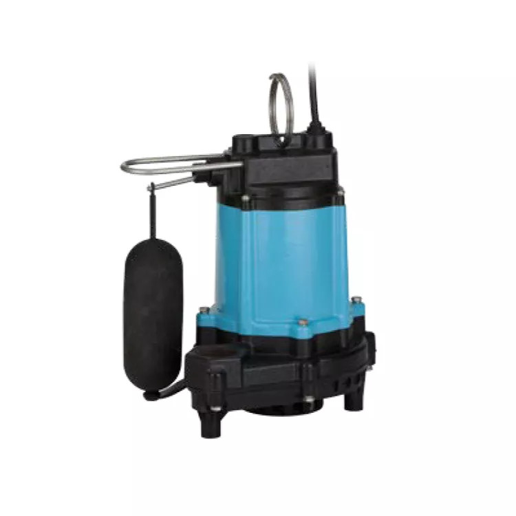 Little Giant Duplex Alarm Effluent Pump, 1/2 HP, 67 GPM, 1/2-inch Solids, 115 Volts, Snap-Action Float, 1-1/2-inch, FNPT - 10EC-CIA-SFS 510802