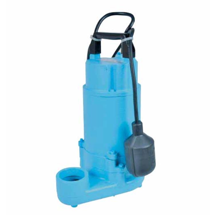 Little Giant WSV50 Series Submersible Effluent Pump, 1/2 HP, 115 V, Cast Iron, Piggyback Float Switch, Adjustable, 2" NPT Discharge - WSV50HAM (620239)