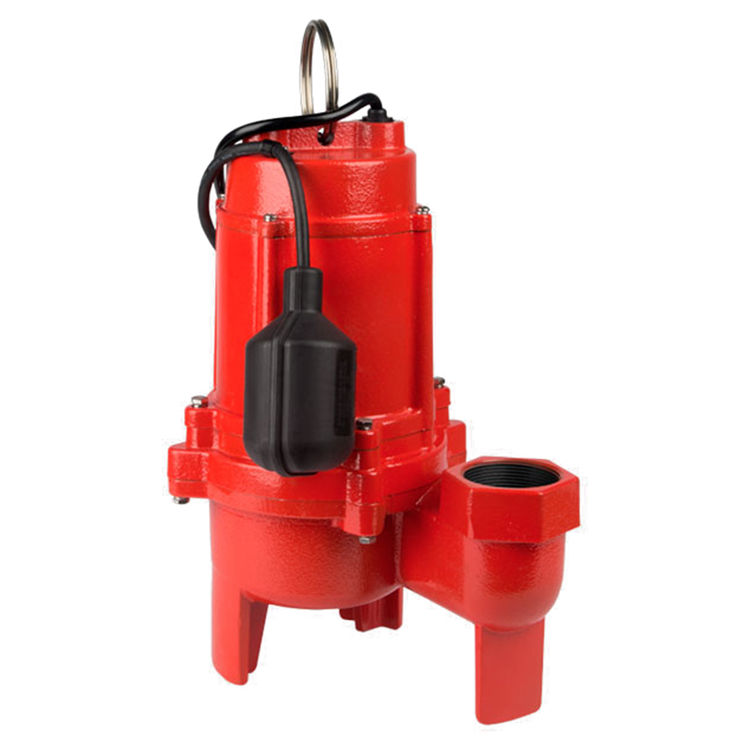 Red Lion Automatic Submersible Sewage Pump, Tethered Float Switch, 1/2 HP, 115V, Heavy-Duty, Cast Iron, 2" FNPT - RL50WA (14942663)