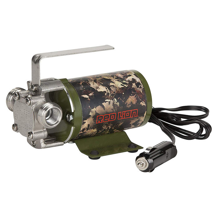 Red Lion Camouflage Multi-Purpose Pump with 6' Cord, Non-Submersible, 1/10 HP, 12VDC, 7A, Stainless Steel - MPFV12CAMO (14942008)