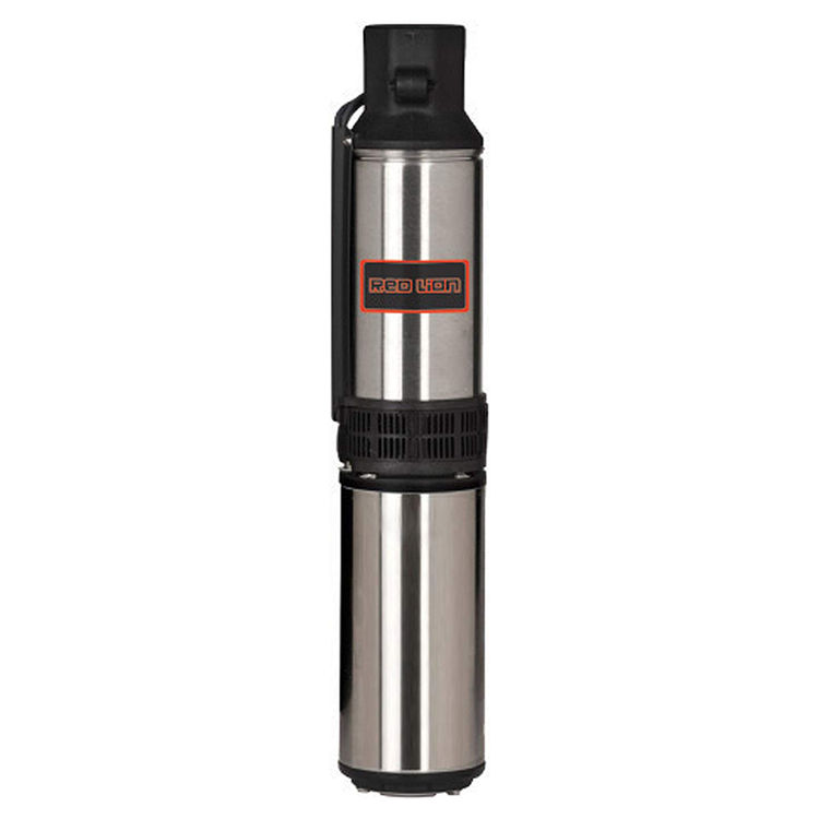 Red Lion RL-Series 4" Submersible Well Pump, 3/4 HP, 2-Wire, 230V, 8A, 12 GPM, Thermoplastic Discharge - RL12G07-2W2V (14942403)