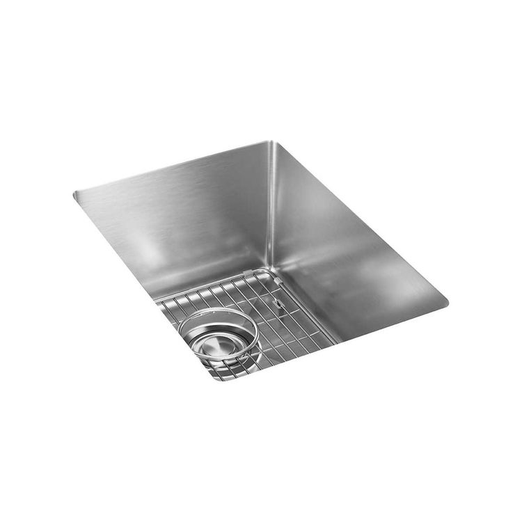 Elkay Crosstown Stainless Steel 13-1/2" x 18-1/2" x 9", Single Bowl Undermount Bar Sink Kit - ECTRU12179TC
