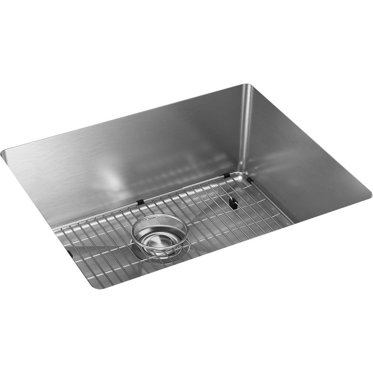 Elkay Crosstown Stainless Steel 22-1/2" x 18-1/2" x 9", Single Bowl Undermount Sink Kit - ECTRU21179TC