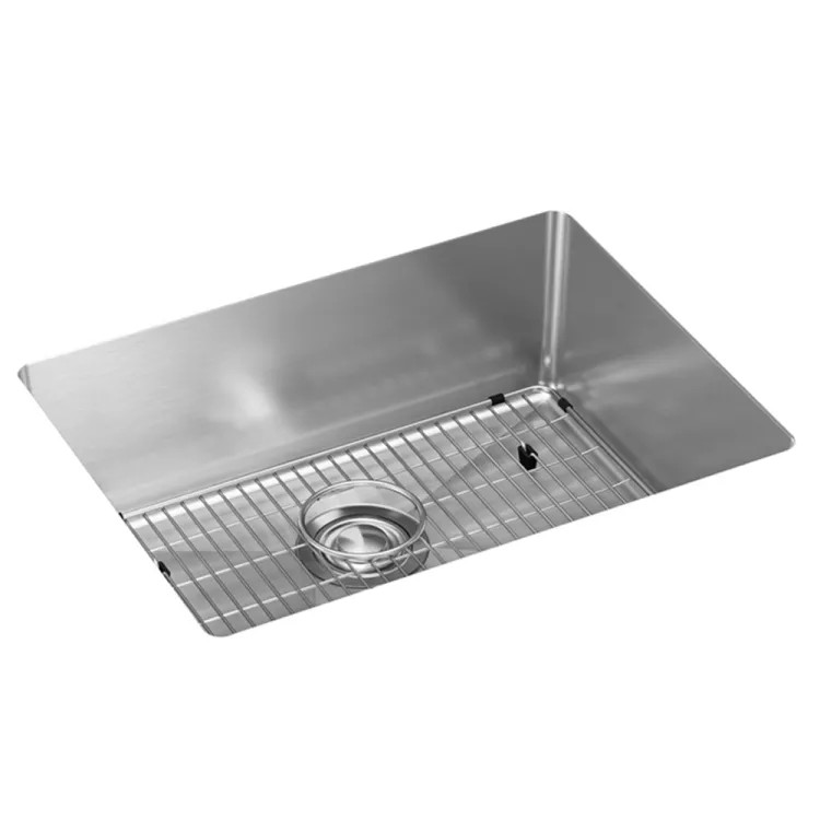 Elkay Crosstown 16 Gauge Stainless Steel 23-1/2" x 18-1/4" x 8", Single Bowl Undermount Sink Kit - EFRU2115TC