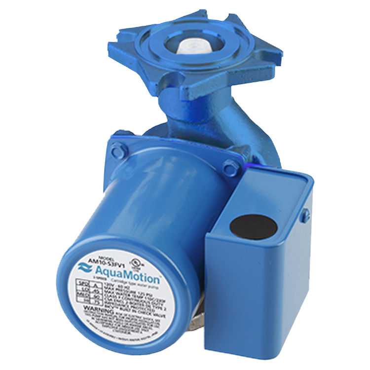 AquaMotion Single-Speed Circulator Pump, 0.62 A, 120V, 12 GPM, Cast Iron, 4-Bolt Flange - AM8-F1