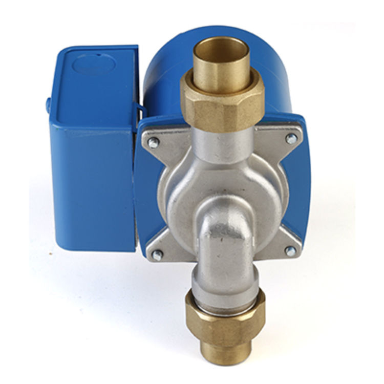 AquaMotion Single-Speed Circulator Pump, 0.54 A, 11 GPM, Union, 3/4" Sweat, Stainless Steel - AM6-SUE1