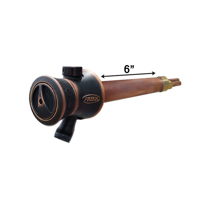 Prier Truetemp 6" Single-Handle Hot & Cold Hydrant - Oil-Rubbed Bronze, Copper - P-118L06-ORB