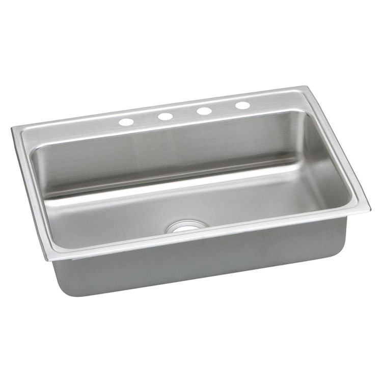 Elkay PSR31224 Celebrity 31" x 22" Single Bowl Drop-In Sink, 4 Holes, Stainless
