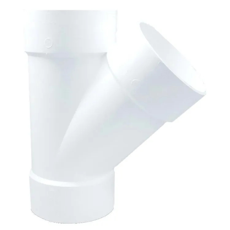 6" PVC Wye DWV (Drain Waste and Vent) - Hub