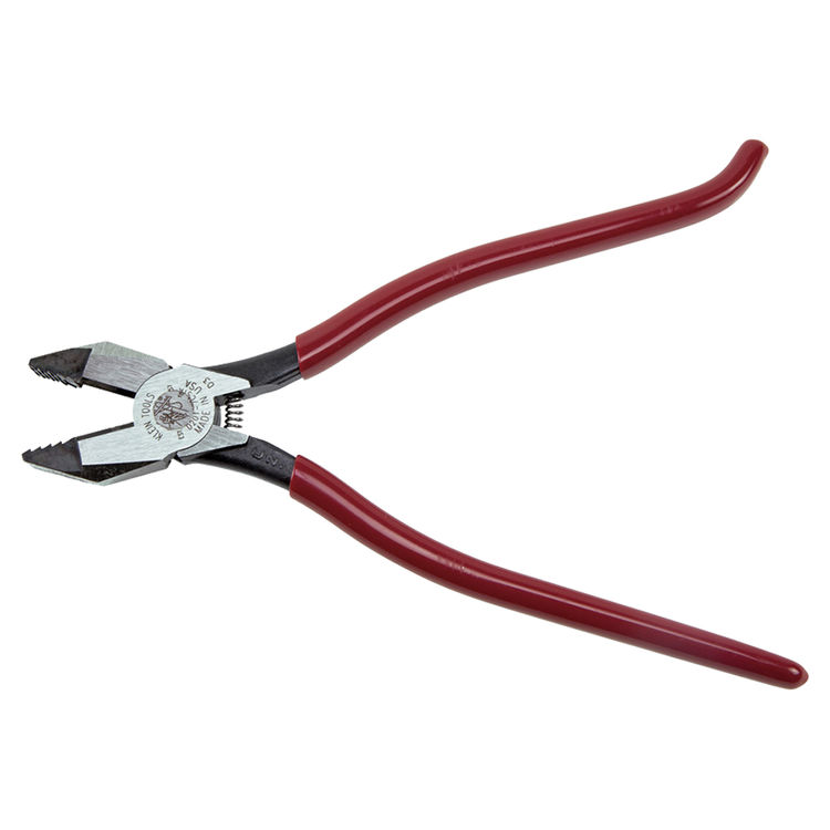 KLEIN D201-7CSTA IRONWORKER'S PLIERS, AGGRESSIVE KNURL, 9"