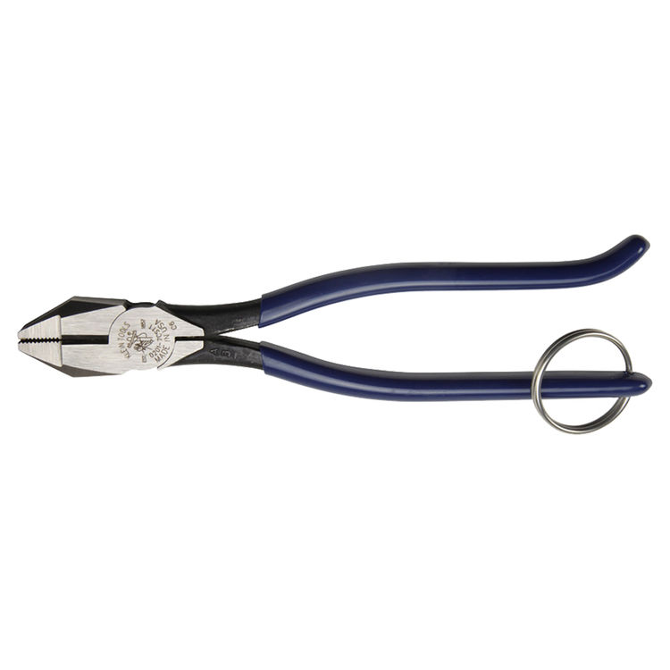 KLEIN D201-7CSTT SLIM REBAR WORK PLIERS WITH TETHER RING