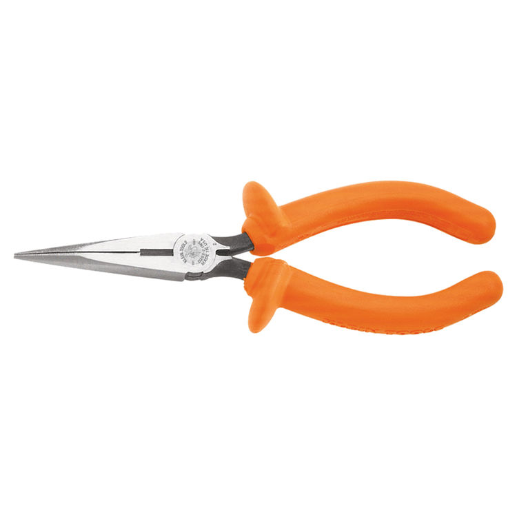 KLEIN D203-7-INS 7" LONG NOSE PLIERS SIDE CUTTING