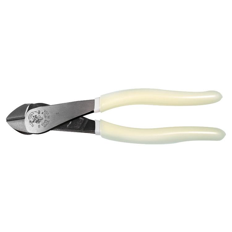 KLEIN D248-8-GLW HI-VIZ DIAGONAL CUTTING PLIERS ANGLED