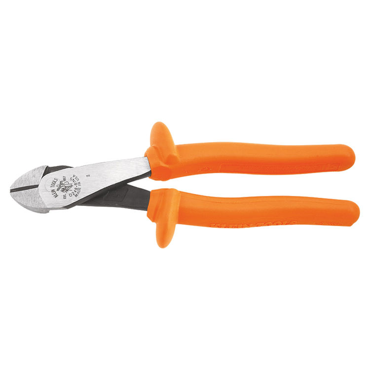 KLEIN D248-8-INS 8" DIAGONAL CUTTING PLIERS ANGLED