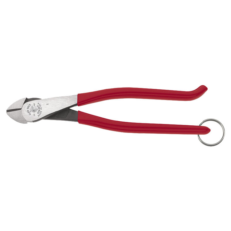 KLEIN D248-9STT DIAGONAL CUTTING PLIERS, REBAR WORK W/TETHER RING
