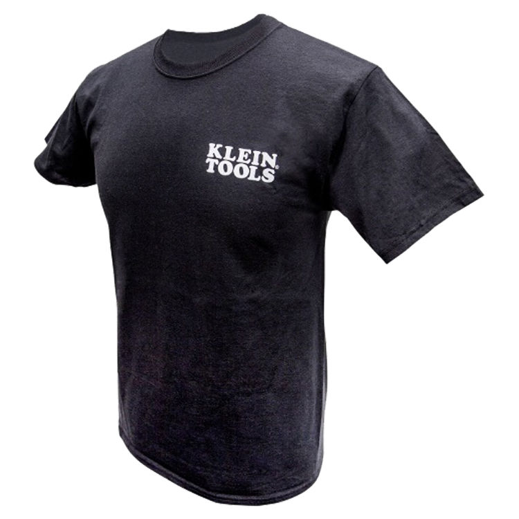 KLEIN MBA00044-2 HANES TAGLESS T-SHIRT BLACK, L