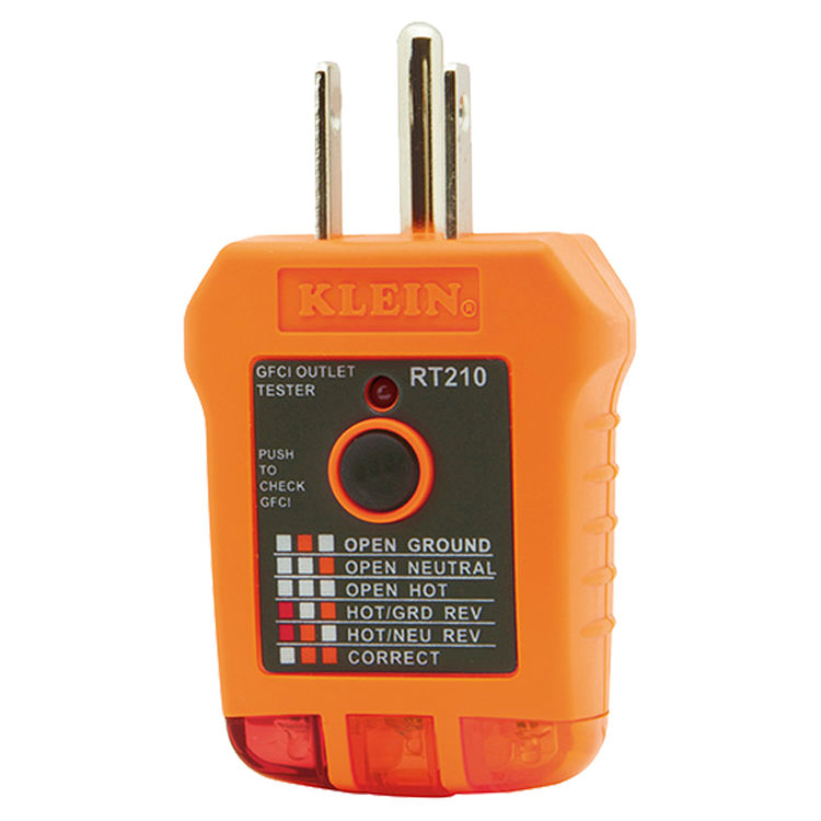 KLEIN RT210 GFCI RECEPTACLE TESTER