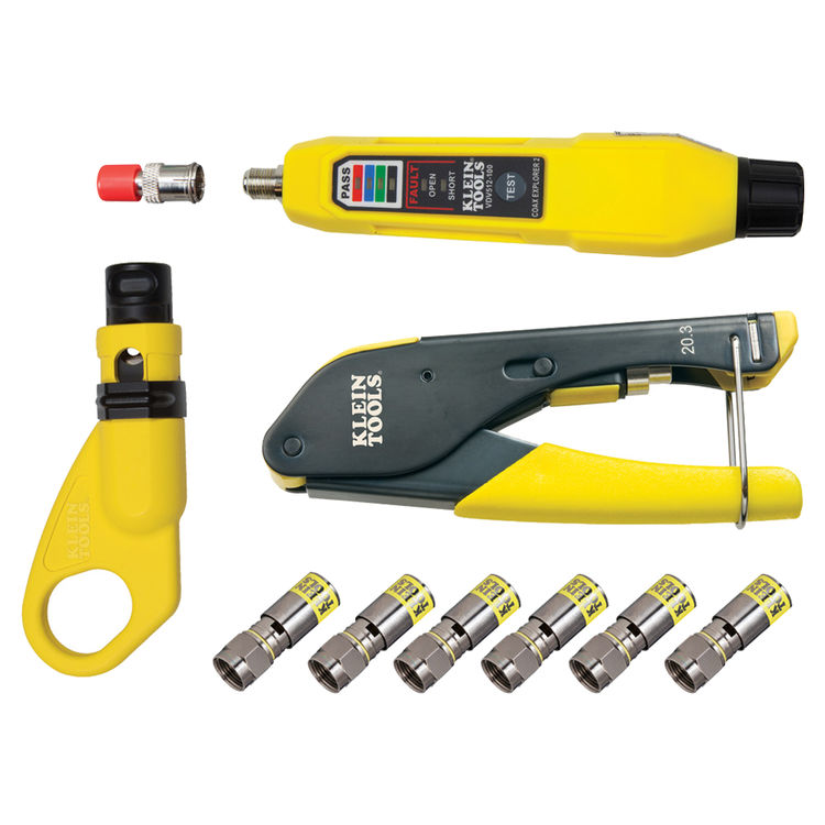 KLEIN VDV002-818 COAX INSTALLATION & TEST KIT