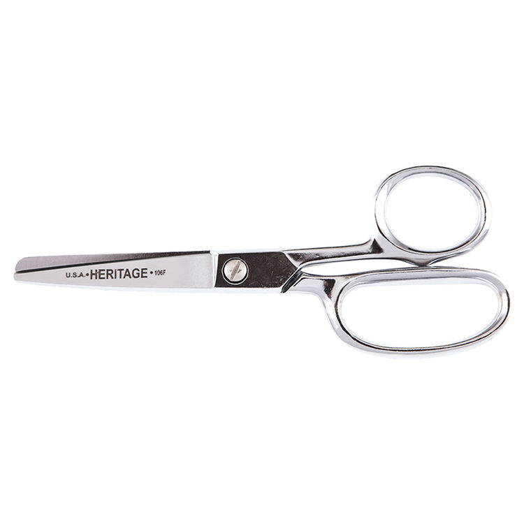 KLEIN 106F STRAIGHT TRIMMER, FULLY ROUNDED TIPS, 6"
