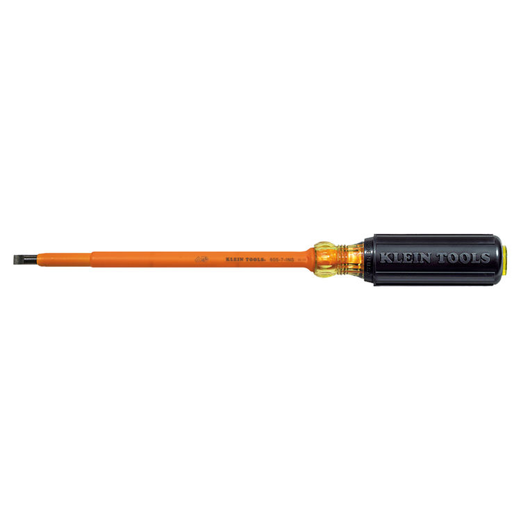 KLEIN 605-7-INS INSULATED 1/4" CABINET TIP - 7" SCREWDRIVER