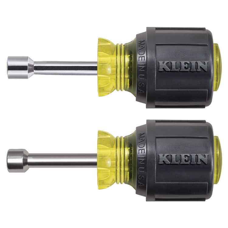 KLEIN 610 STUBBY NUT DRIVER SET 1-1/2" SHAFTS 2 PC