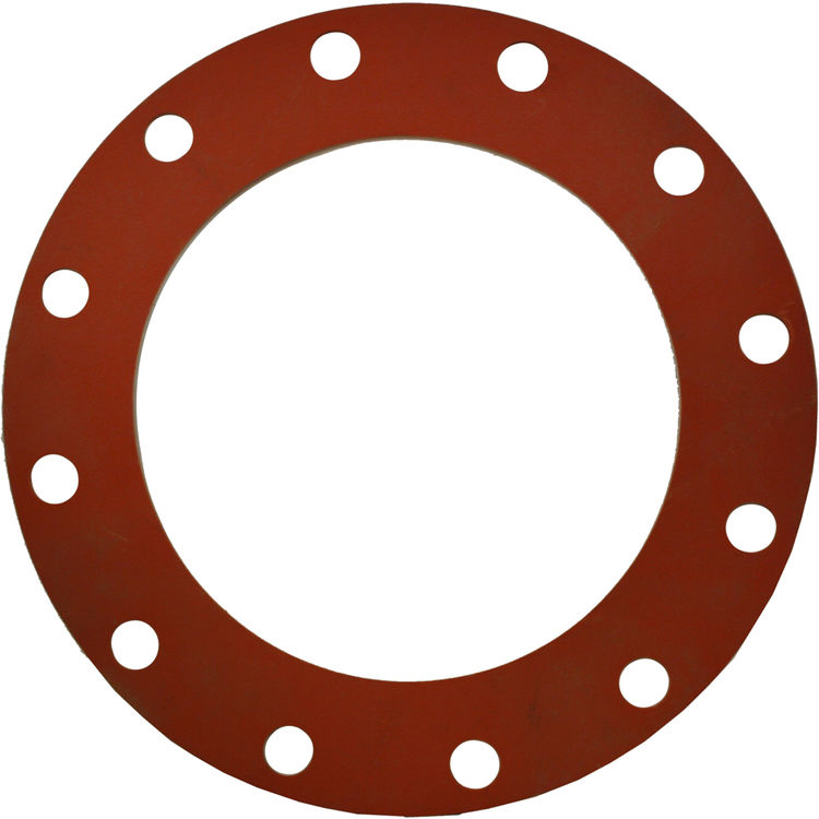 1/8 x 10 inch Red Rubber Gasket Ring