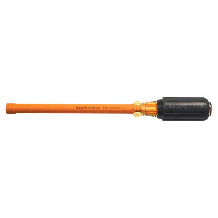 KLEIN 646-1/4-INS INSULATED 1/4" - 6" NUT DRIVER
