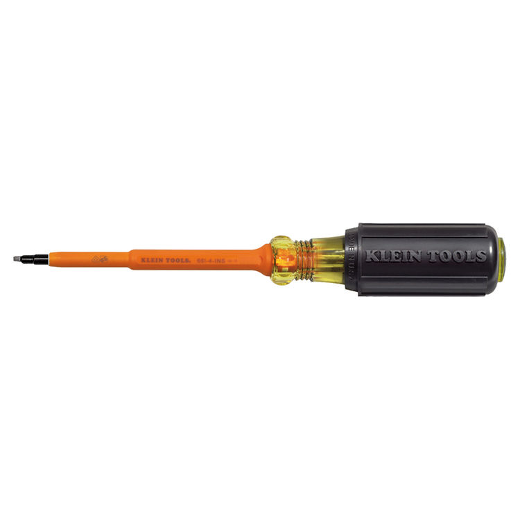 KLEIN 661-4-INS INSULATED #1 SQUARE - 4" SCREWDRIVER