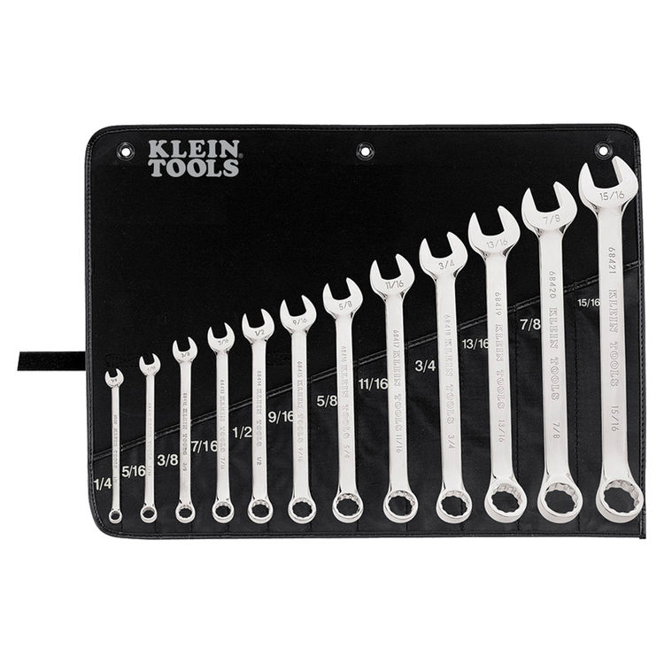 KLEIN 68404 12 PIECE COMBINATION WRENCH SET