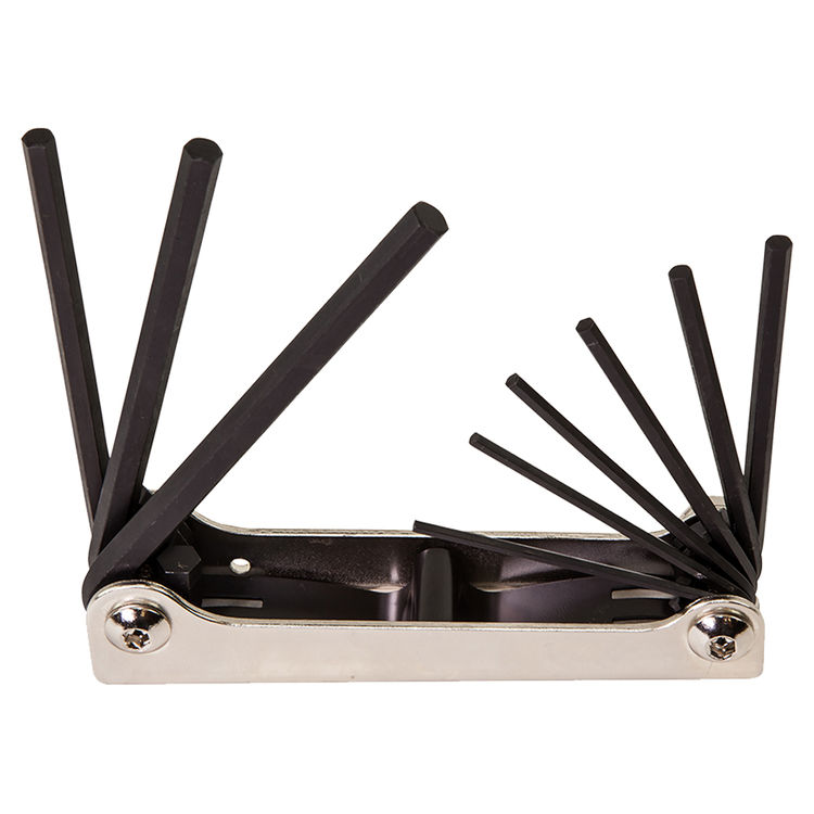 KLEIN 70591 NINE-KEY INCH FOLDING HEX KEY SET