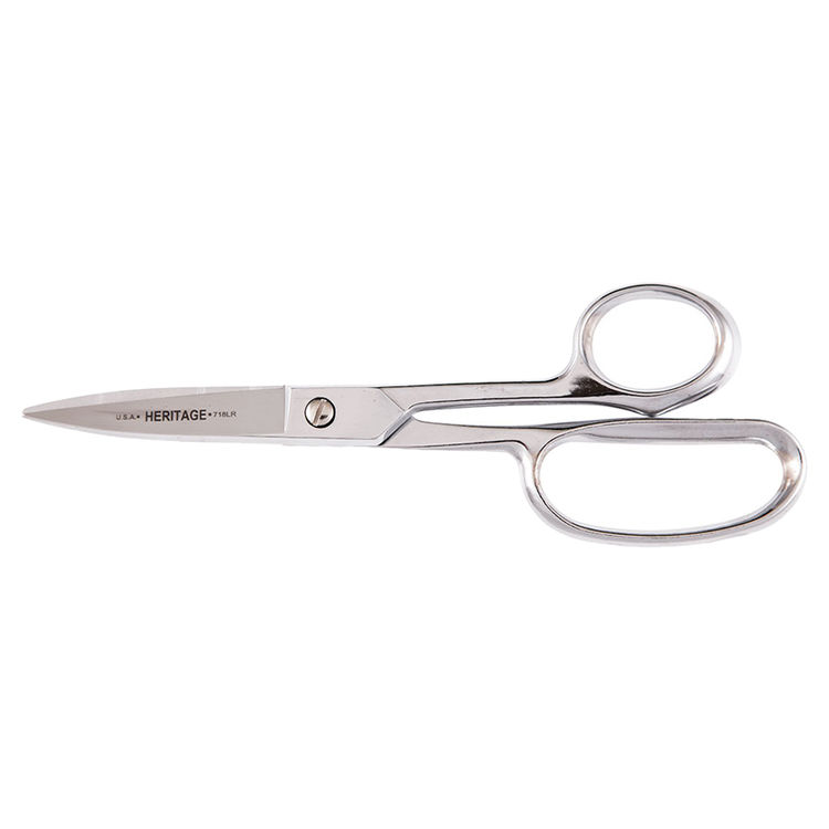 KLEIN 718LR HEAVY DUTY SHEAR W/LARGE RING, 8-5/8"